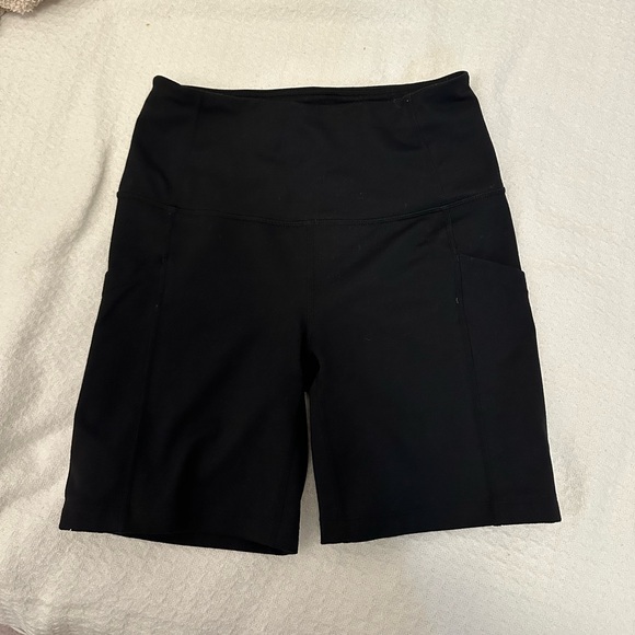 Zella Live In High Waist Pocket Bike Shorts black small - Picture 2 of 9